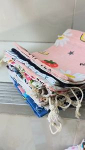 gift(ราคาถูกสุด)ถุงผ้าหูรูด ถุงพิมพ์ลายใส่เครื่องประดับ ถุงผ้าพิมพ์ลาย