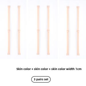 Removable Strap Bra Transparent Anti-Slip Beautiful Back Invisible Seamless Shoulder Strap for Women Summer Pure Color Home Clothes