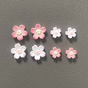 8pcs Pink Color Cherry Blossom Flower Fridge Magnets Sakura Refrigerator Magnets Floral Fridge Accessories Home Decoration