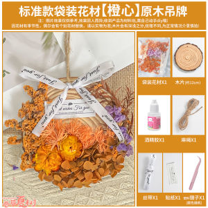 Quà Tặng Giáng Sinh DIY Hoa Khô Vật Liệu Làm Thủ Công Mây Treo Trang Trí Gỗ Nguyên Khối Trang Trí Tường 3D Phụ Kiện