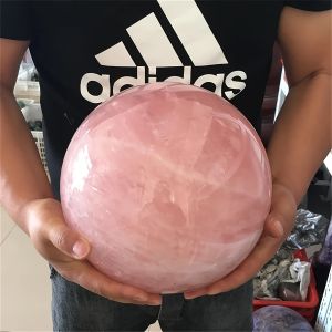 Rose quartz crystal ball love crystal used for home decoration desktop ornaments holiday gifts