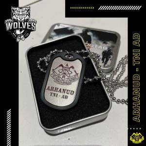 Kalung arhanud / kalung tni ad / Kalung logo arhanud / Dog tag TNI AD / Kalung TNI / aksesoris arhanud / kalung yonarhanud / artileri pertahanan udara