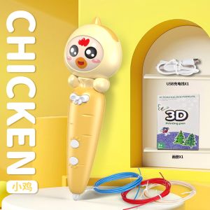 3D Printing Pen Handmade Craft Toy 12 Zodiac Series Stainlees Steel Tip Non-Heating Low Temperature Graffiti Drawing Pen Gift