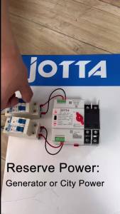 Cầu Dao Tự Động Chuyển Nguồn Mini JOTTA 2P 100A 220V ATS Cho Máy Phát Điện/inverter Sang Nguồn Điện Lưới Chất Liệu Nhựa
