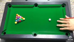 Children Mini Billiard Pool Table Set Game Billiards Miniature Billiard Cues Balls Home Party Parent-child Educational Games Interaction Game For Kids Gift
