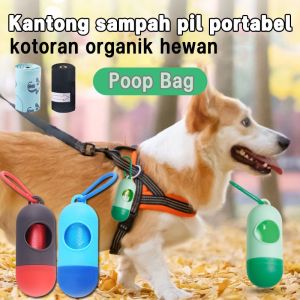 LateHome Kantong Kotoran Anjing Dispenser Tas Toilet Hewan Peliharaan Membersihkan Kantong Sampah