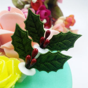 Christmas Decorative Cake Toppers Flower Arrangements Christmas Tree Decor Candy Table Centerpieces Deer Pine Branch Design 10 Pieces