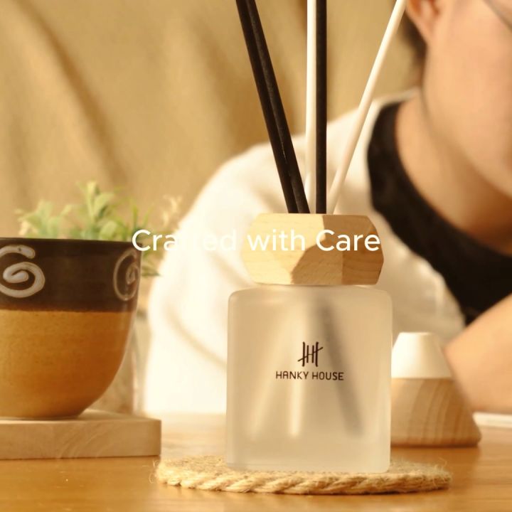 Hanky House รีฟิลก้านไม้หอม อโรม่า Refill Aroma Reed Diffuser 500มล น้ำมันหอมระเหย กลิ่น โรงแรมห้าดาว ARO_R500