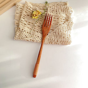 Bộ Thìa Đũa Gỗ Sơn Cũ Phong Cách Blogger Chụp Ảnh INS Bộ Đồ Ăn Bằng Gỗ Cổ Điển Phong Cách Nhật Bản Từ Trung Quốc Đại Lục