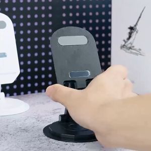 360 Degree Rotation Decompression Lifting Mobile Phone Holder Folding Lazy Desktop Live Mobile Phone Tablet Universal Metal Holder For Huawei Xiaomi Samsung Realme