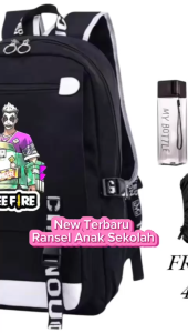 Tas Ransel Anak Sekolah Sd Smp Fashion 4in1 FF JK 0179 Ransel Cowo Paket Murah