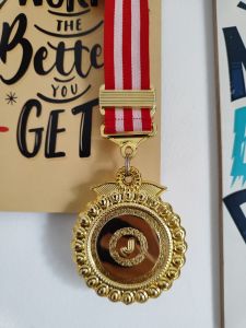 MEDALI SATUAN PLASTIK MEWAH BERAT SEPERTI LOGAM