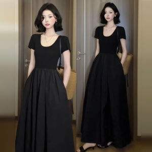 Homecore | Black Waist Cinching Dress Summer