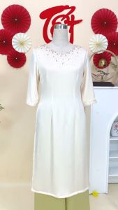 Áo dài cách tân thiết kế sang trọng chất liệu lụa vân tre mịn mát TT4L0731 Thời trang Thiều Hoa