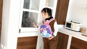 Tas Ransel Sekolah Ngaji PAUD Anak Laki" Perempuan Gambar Dino CB30