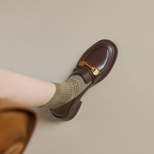 Giày Bệt Da Đế Cao Cổ Điển Cho Nữ Giày Bệt Đế Cao Da Lộn Thời Trang Mùa Xuân Hè Đế Cao Su