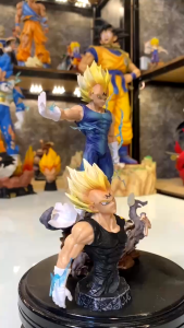 Mô hình Vegeta 2 tay + 2 đầu thay thế cao 20cm cực nét. Mô hình figure anime Dragon Ball