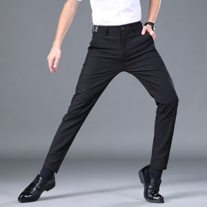 2025 ฤดูใบไม้ผลิฤดูร้อน Ultra-thin Mens Stretch Slim ตรงกางเกงคุณภาพสูงแฟชั่น Breathable กางเกงกีฬากอล์ฟ