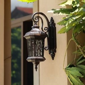 Outdoor Wall Light Waterproof Exterior Light Fixture Black Roman Wall Mount Sconce Porch Lights Outside Wall Lantern for House Garage Patio