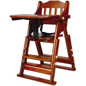 Portable Folding Solid Wood Baby Dining Chair Multi-Function Child Table Chair Home Use Convenient Carry-On Meal Time Seat