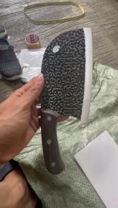 Pisau Daging Ukuran Sedang Stainless Anti Karat Praktis Multifungsi Pisau Dapur Pisau Cincang Pisau Koki