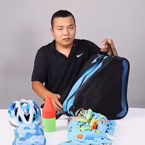 Roller Skates Handbag Breathable Visible Window Roller Skate Storage Bag Inline Skate Carry Bag