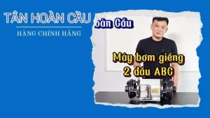 [HCM] MÁY BƠM NƯỚC HÚT GIẾNG 2 ĐẦU ABC 2HP - ABC1500