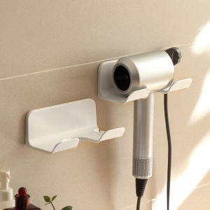 Anyu Bathroom Hair Dryer Holder Wall Mounted No Drilling Electric Blow Dryer Storage Rack Household Cleaning Tools Organizer