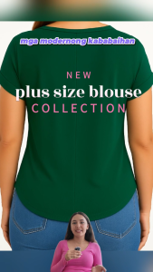 Yasie Plus Size V-Neck Twist Knot Blouse for Women Cotton Spandex XL-3XL Casual Plain Top