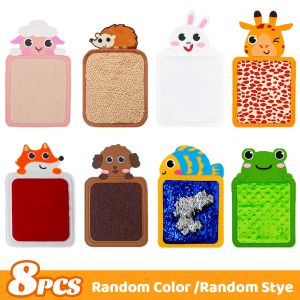 Baby Montessori Sensory Toys Cartoon Animal Cognition Mat Hand-Eye Coordination Education Toy Sensory Tactiles Pad for Autistic