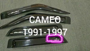 คิ้วกันสาดประตู คิ้วกันสาด กันสาด คิ้ว ดำทึบ อีซูซุ ISUZU Cameo 1996 1997 1998 ใส่ร่วมกันได้ทุกรุ่น กันสาดประตูรถกระบะ กันสาดประตูรถ - Lazada