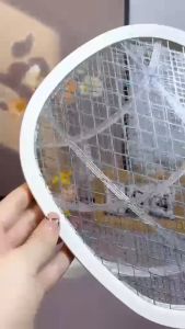 Vợt Muỗi Thông Minh 2in1 – Đèn LED Tím Bắt Muỗi Tự Động – Lưới 3 Lớp Siêu An Toàn – Sạc USB Type-C