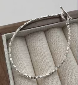 Viviann original 925 sterling silver OT buckle silver bracelet silver elegant fine jewelry for Women girl engagement wedding glamour adjustable
