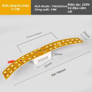 MUCHI | Đèn LED Tích Hợp Thay Đổi Màu 7W