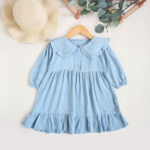 Dress anak perempuan 1-5 tahun tunik polos untuk anak perempuan lucu imut dan kekinian