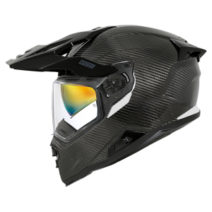 Carbon Fiber Off-road Rally Full Face Helmet Dual Lenses