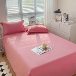 Washed Cotton Solid Color Single Student Dormitory Bed Sheet Set 3 Pieces