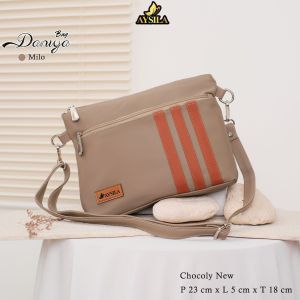 Tas selempang Aysila Terbaru Daniya Bag bahan Chocoly/tas selempang wanita model terbaru dn terlaris
