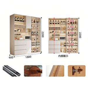 Living Room Wooden Sideboard Storage Cabinet