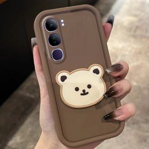 ใหม่ เคส Phone Case VIVO Y200 Y19s Y78 Y77 Y02s Y01 Y15A Y15s 4G 5G ลายการ์ตูนน่ารัก Ins เคสโทรศัพท์ หมีแฟชั่นรวมทุกอย่างป้องกันการตกเคสด้านหลังแบบนิ่ม Cover 2024