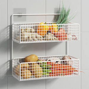 Hanging Spice Storage Rack Hole-Free Mounting