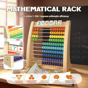 Wooden Mathematical Calculation Rack Educational Toys for Kids Abacus Subtraction Teaching Aids