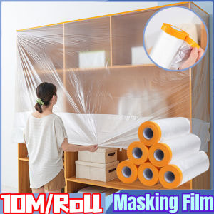 10 m/cuộn đồ nội thất chống bụi che phim tủ quần áo Giường cát bụi che chắn vải che chắn phim ô tô phun màng bảo vệ