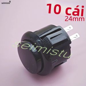 10 Chiếc Arcade Nút Nhấn 24 Mm/30 Mm Micro Switch Cho Sanwa Hitachi Neo Geo Arcade Joystick DIY Bộ Điều Khiển Bộ