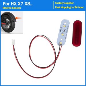 Electric Scooter Rear Tail Light Mudguard Lamp LED Taillight Parts for HX X7 X8 KickScooter Skateboard Shell Cover Accessories