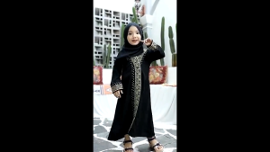 [Malaysia Ready Stock] Kimono Hitam Black Baju Muslimah Clothing Abaya turkey Tille Gamis Syari Arabian