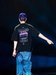 เสื้อยืดแขนสั้นผ้าฝ้ายแท้พิมพ์ลายรถเรือแข่งสไตล์ย้อนยุคสไตล์อเมริกัน ทรงหลวม สำหรับผู้ชายและผู้หญิง แฟชั่นฤดูร้อน