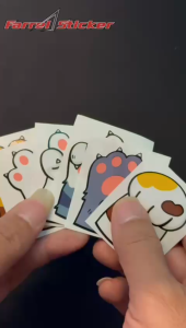 Stiker Kaki Kucing Sticker Kitten Cat Pow Lucu Kaca Mobil Motor HP Laptop