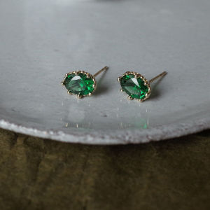 Luxurious Vintage Green Earrings