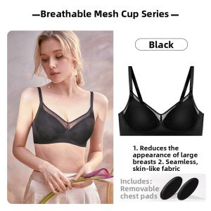 Anti-Sag Underwire-Free Minimizing Bra No Steel Ring Slim Lightweight Bras